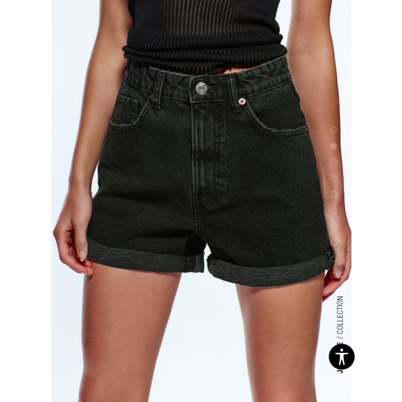 Zara Mom Fit Shorts - Picture 3 of 16